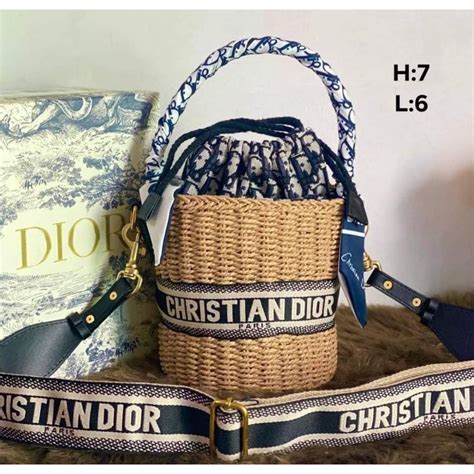 dior wicker bucket bag price|wicker dior handbags for women.